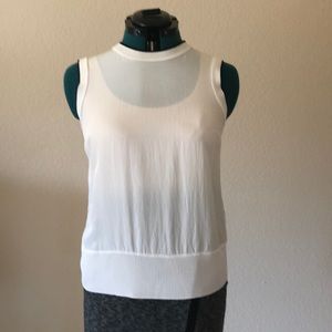 Rag&Bone crinkle silk &knit break away shirt